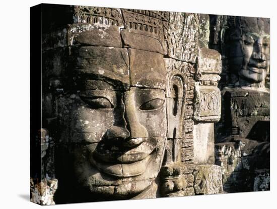 Bayon Temple, Angkor, Unesco World Heritage Site, Siem Reap, Cambodia, Indochina-Bruno Morandi-Stretched Canvas