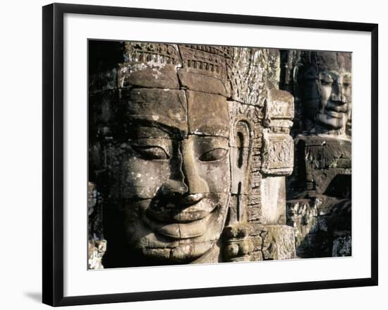 Bayon Temple, Angkor, Unesco World Heritage Site, Siem Reap, Cambodia, Indochina-Bruno Morandi-Framed Photographic Print