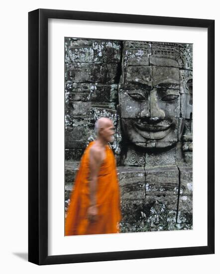 Bayon Temple, Angkor Wat, Siem Reap, Cambodia-Gavin Hellier-Framed Photographic Print