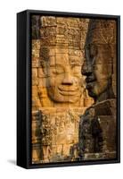 Bayon Temple, Angkor Wat, Siem Reap, Cambodia-Paul Souders-Framed Stretched Canvas