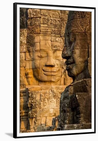 Bayon Temple, Angkor Wat, Siem Reap, Cambodia-Paul Souders-Framed Premium Photographic Print