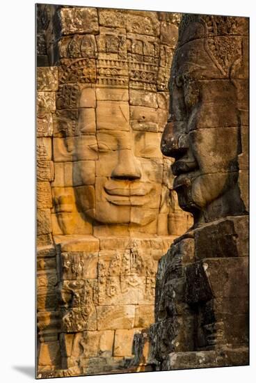 Bayon Temple, Angkor Wat, Siem Reap, Cambodia-Paul Souders-Mounted Premium Photographic Print