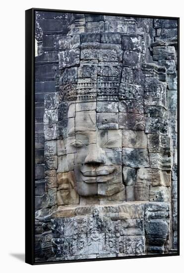 Bayon Temple, Angkor Wat, Siem Reap, Cambodia-Paul Souders-Framed Stretched Canvas