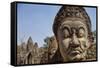 Bayon Temple, Angkor Wat, Siem Reap, Cambodia-Paul Souders-Framed Stretched Canvas