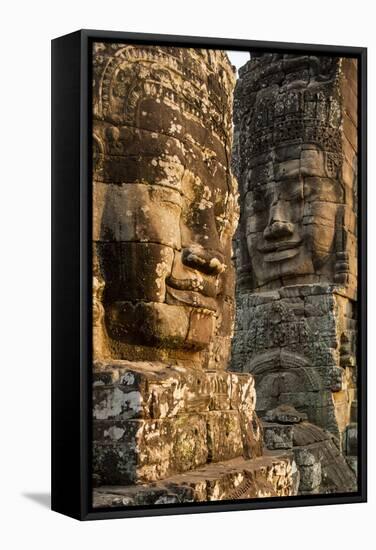 Bayon Temple, Angkor Wat, Siem Reap, Cambodia-Paul Souders-Framed Stretched Canvas