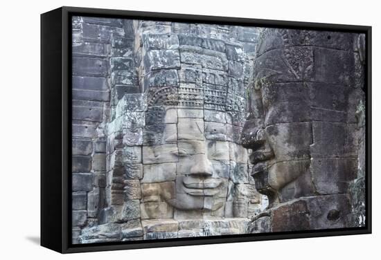 Bayon Temple,Angkor Wat, Siem Reap, Cambodia-Paul Souders-Framed Stretched Canvas