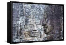 Bayon Temple,Angkor Wat, Siem Reap, Cambodia-Paul Souders-Framed Stretched Canvas