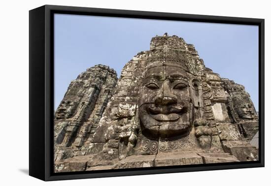 Bayon Temple, Angkor Wat, Siem Reap, Cambodia-Paul Souders-Framed Stretched Canvas