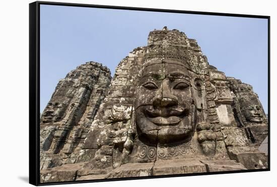 Bayon Temple, Angkor Wat, Siem Reap, Cambodia-Paul Souders-Framed Stretched Canvas