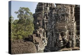 Bayon Temple, Angkor Wat, Siem Reap, Cambodia-Paul Souders-Stretched Canvas