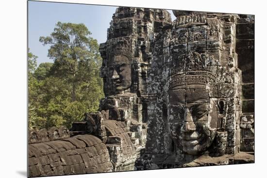 Bayon Temple, Angkor Wat, Siem Reap, Cambodia-Paul Souders-Mounted Premium Photographic Print