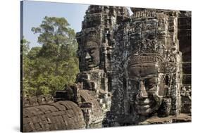 Bayon Temple, Angkor Wat, Siem Reap, Cambodia-Paul Souders-Stretched Canvas