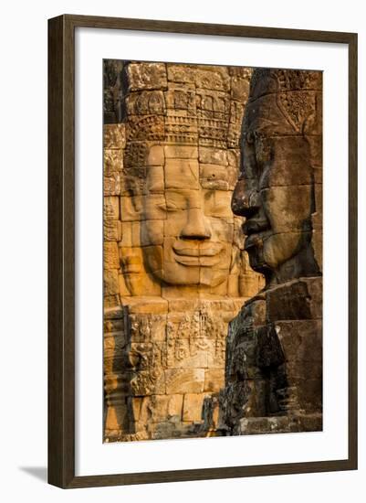 Bayon Temple, Angkor Wat, Siem Reap, Cambodia-Paul Souders-Framed Photographic Print