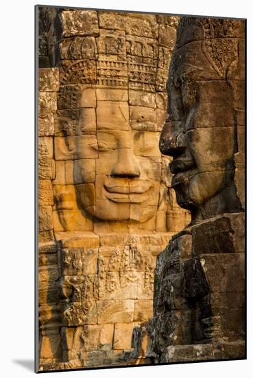 Bayon Temple, Angkor Wat, Siem Reap, Cambodia-Paul Souders-Mounted Photographic Print