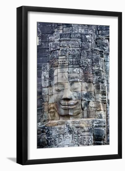 Bayon Temple, Angkor Wat, Siem Reap, Cambodia-Paul Souders-Framed Photographic Print