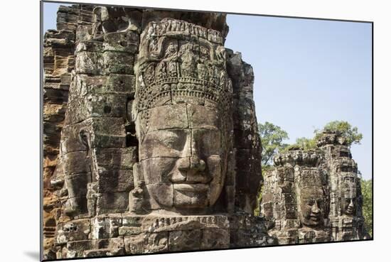 Bayon Temple, Angkor Wat, Siem Reap, Cambodia-Paul Souders-Mounted Photographic Print