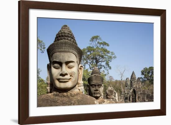 Bayon Temple, Angkor Wat, Siem Reap, Cambodia-Paul Souders-Framed Photographic Print