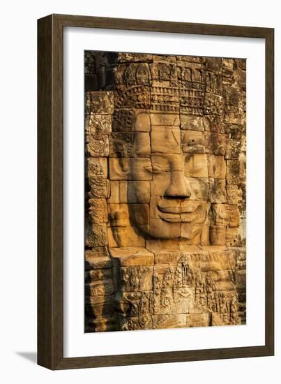 Bayon Temple, Angkor Wat, Siem Reap, Cambodia-Paul Souders-Framed Photographic Print