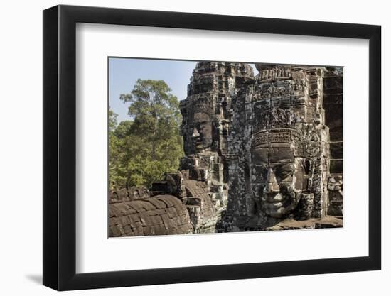 Bayon Temple, Angkor Wat, Siem Reap, Cambodia-Paul Souders-Framed Photographic Print