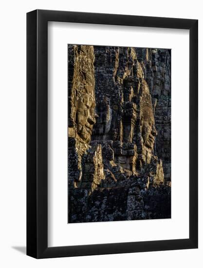 Bayon Temple, Built in 12th to 13th Century by King Jayavarman Vii, Angkor-Nathalie Cuvelier-Framed Photographic Print