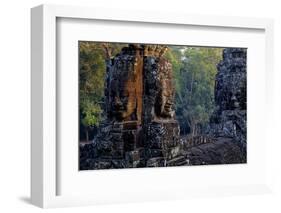 Bayon Temple, Built in 12th to 13th Century by King Jayavarman Vii, Angkor-Nathalie Cuvelier-Framed Photographic Print