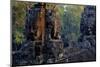 Bayon Temple, Built in 12th to 13th Century by King Jayavarman Vii, Angkor-Nathalie Cuvelier-Mounted Photographic Print