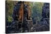 Bayon Temple, Built in 12th to 13th Century by King Jayavarman Vii, Angkor-Nathalie Cuvelier-Stretched Canvas