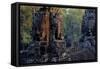 Bayon Temple, Built in 12th to 13th Century by King Jayavarman Vii, Angkor-Nathalie Cuvelier-Framed Stretched Canvas