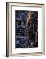 Bayon Temple, Built in 12th to 13th Century by King Jayavarman Vii, Angkor-Nathalie Cuvelier-Framed Photographic Print