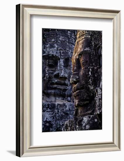 Bayon Temple, Built in 12th to 13th Century by King Jayavarman Vii, Angkor-Nathalie Cuvelier-Framed Photographic Print