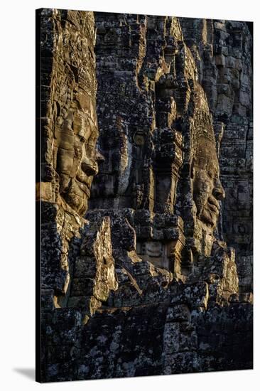 Bayon Temple, Built in 12th to 13th Century by King Jayavarman Vii, Angkor-Nathalie Cuvelier-Stretched Canvas