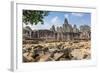 Bayon Temple in Angkor Thom-Michael Nolan-Framed Photographic Print