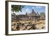 Bayon Temple in Angkor Thom-Michael Nolan-Framed Photographic Print