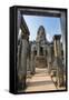 Bayon Temple in Angkor Thom-Michael Nolan-Framed Stretched Canvas