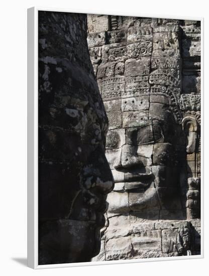 Bayon Temple, Late 12th Century, Buddhist, Angkor Thom, Angkor, Siem Reap, Cambodia, Southeast Asia-Robert Harding-Framed Photographic Print