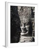 Bayon Temple, Late 12th Century, Buddhist, Angkor Thom, Angkor, Siem Reap, Cambodia, Southeast Asia-Robert Harding-Framed Photographic Print