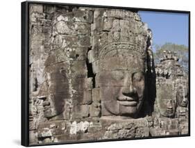 Bayon Temple, Late 12th Century, Buddhist, Angkor Thom, Angkor, Siem Reap, Cambodia, Southeast Asia-Robert Harding-Framed Photographic Print