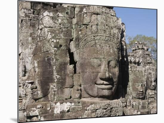 Bayon Temple, Late 12th Century, Buddhist, Angkor Thom, Angkor, Siem Reap, Cambodia, Southeast Asia-Robert Harding-Mounted Photographic Print