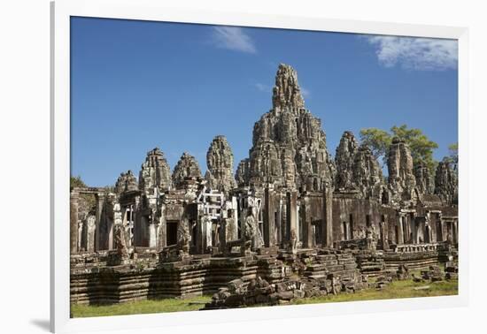 Bayon Temple Ruins, Angkor Thom, Angkor World Heritage Site, Siem Reap, Cambodia-David Wall-Framed Photographic Print