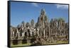 Bayon Temple Ruins, Angkor Thom, Angkor World Heritage Site, Siem Reap, Cambodia-David Wall-Framed Stretched Canvas