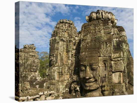 Bayon Temple-Bob Krist-Stretched Canvas