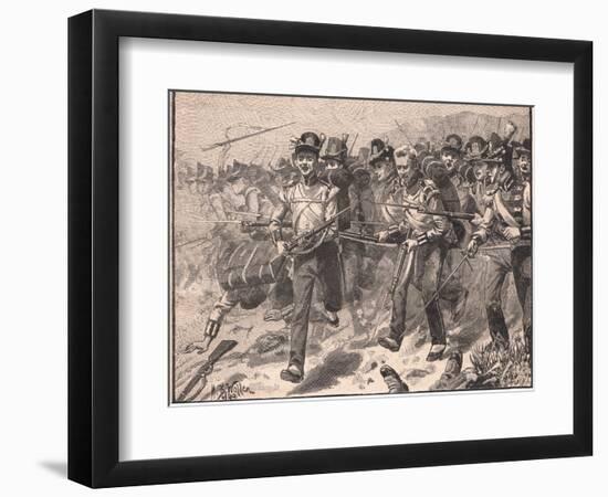 Bayonet Charge at Talavera Ad 1809-William Barnes Wollen-Framed Giclee Print