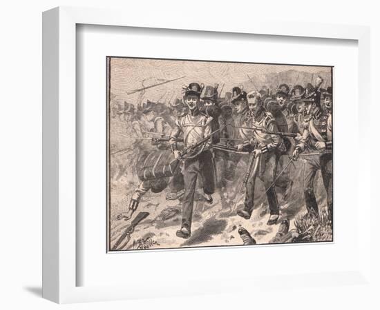 Bayonet Charge at Talavera Ad 1809-William Barnes Wollen-Framed Giclee Print