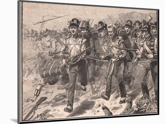 Bayonet Charge at Talavera Ad 1809-William Barnes Wollen-Mounted Giclee Print