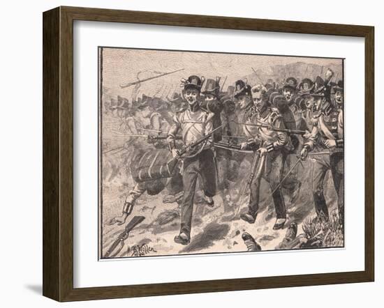 Bayonet Charge at Talavera Ad 1809-William Barnes Wollen-Framed Giclee Print