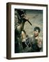 Bayonet Wielding South Vietnamese Soldier Menacing Captured Viet Cong Suspect During Interrogation-Larry Burrows-Framed Photographic Print