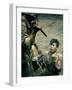 Bayonet Wielding South Vietnamese Soldier Menacing Captured Viet Cong Suspect During Interrogation-Larry Burrows-Framed Photographic Print