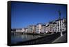 Bayonne on the River Adour, Pays Basque, Aquitaine, France-Nelly Boyd-Framed Stretched Canvas