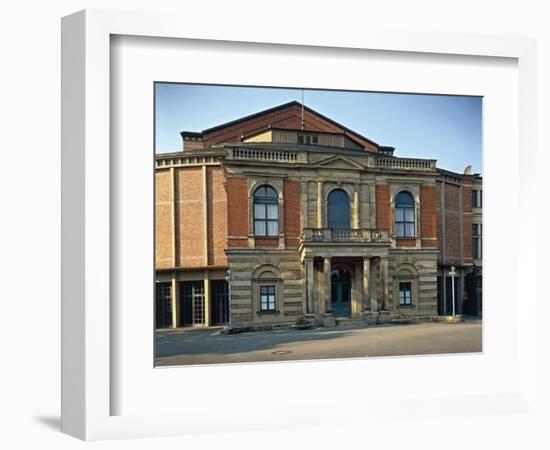 Bayreuth Festspielhaus, Opera House Located in Northern of Bayreuth City, Bavaria-null-Framed Giclee Print