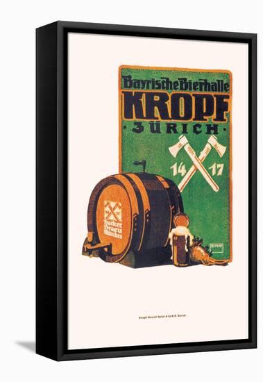 Bayristhe Bierhalle Kroph-null-Framed Stretched Canvas